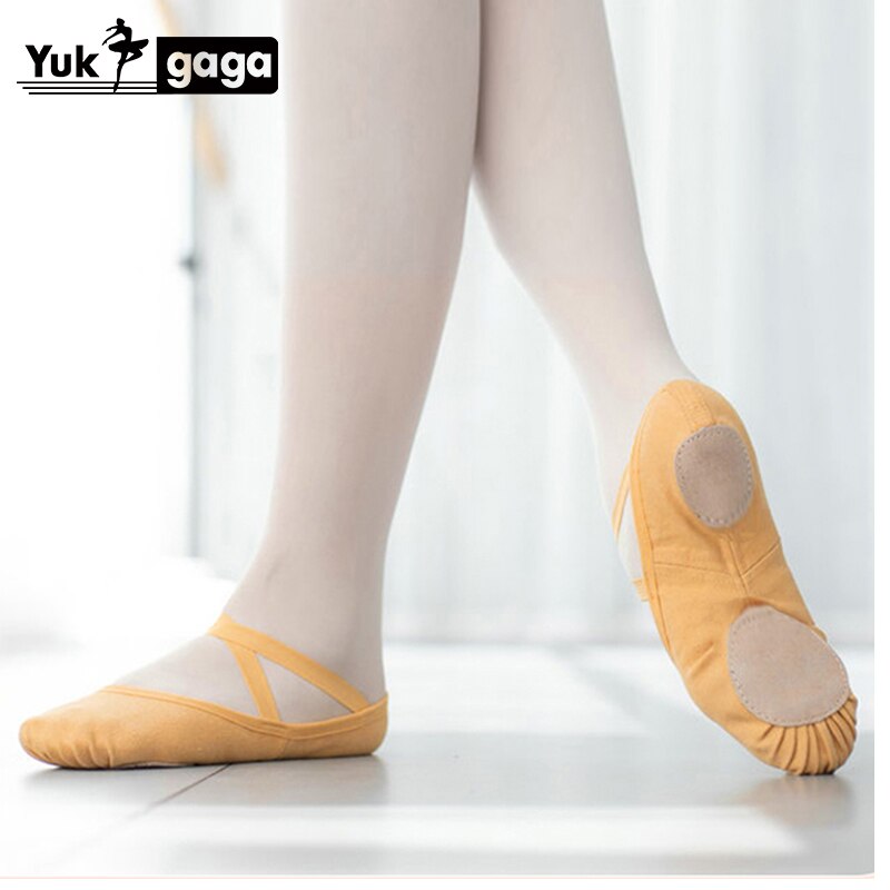 Kids Dance Slippers Adult Canvas Soft Sole Ballet Shoes Girls Women Children Ballet Slippers