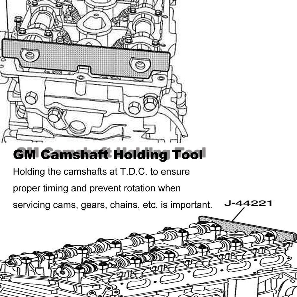 Chuang Qian Camshaft Holding Tool Cam Holder Retaining Tool Kit J-44221 for Chevrolet Chevy GMC Envoy G-M IN-LINE 6 CYL