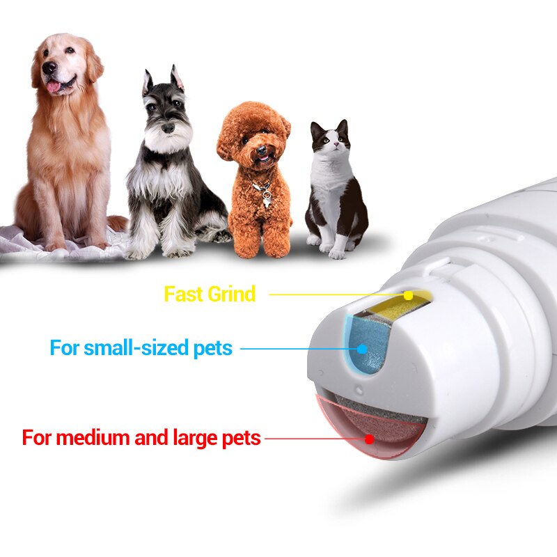 PC-550 Elektrische Pijnloos Honden Katten Nail Trimmer Pet Nagelknipper Pet Nail Grinder Bestand Kit Pet Grooming Producten
