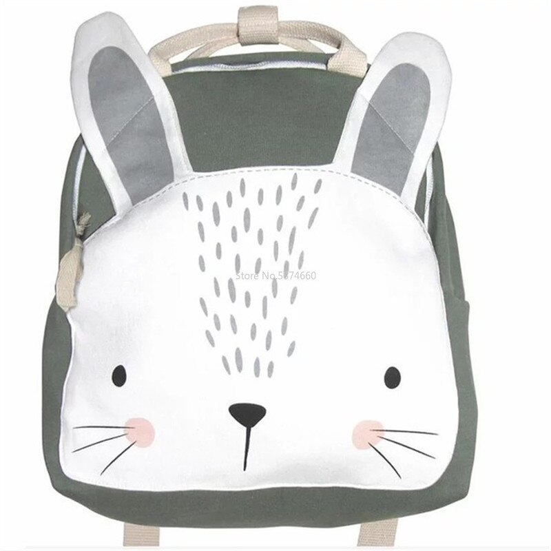 Sac à dos pour enfants, animaux, sac d&#39;école pour garçons et filles en bas âge, maternelle, dessin animé lapin papillon