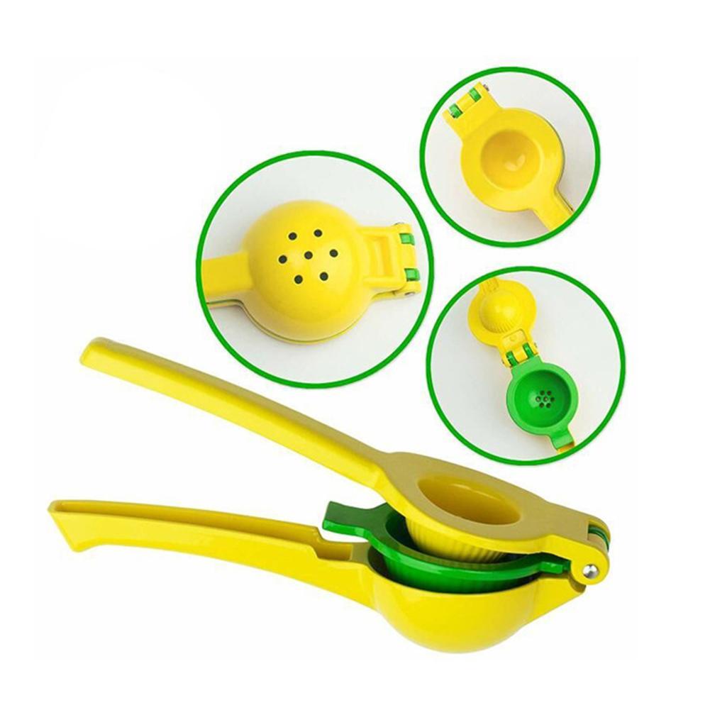 Spremiagrumi Manuale In Metallo Buzazzy - Ergonomico, Per Limoni E Lime (Giallo, Verde, Rosa)