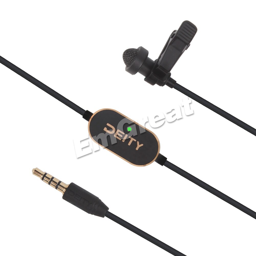 Deity V.Lav Microphone Flat Frequency Response Omnidirectional Condenser Microphone for Smartphont DSLR Recorder