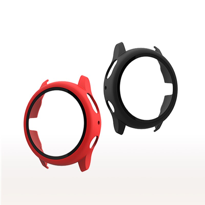 Case for Samsung galaxy watch active 2 44mm 40mm Full Coverage Bumper Case with Tempered Glass Screen Protector