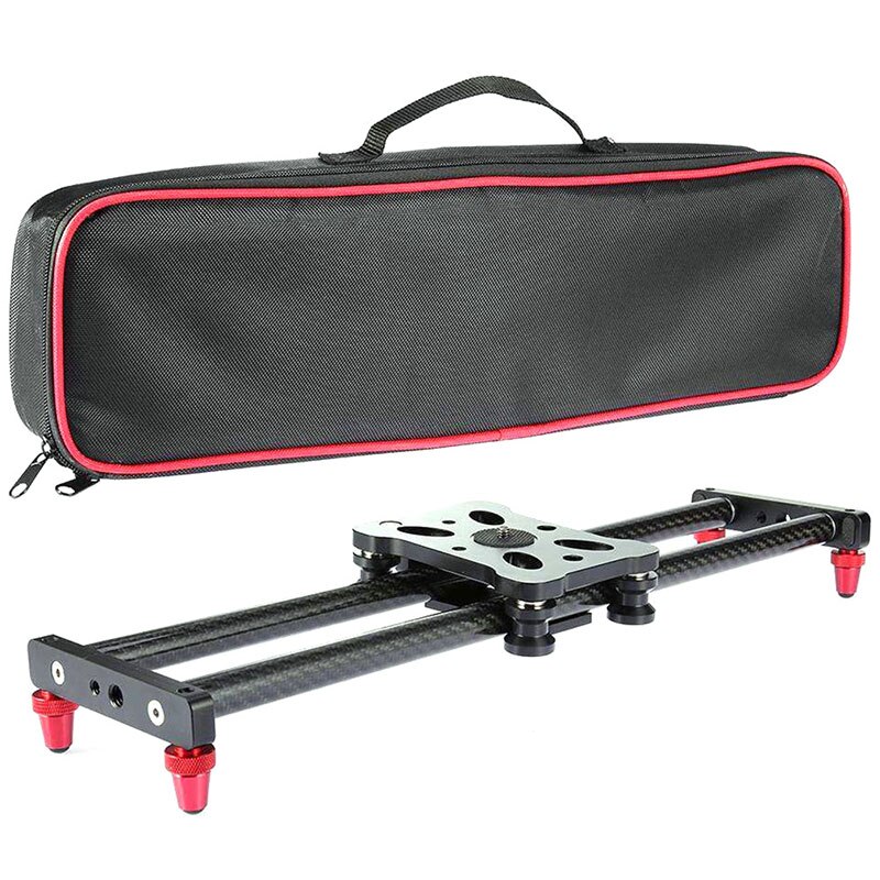 15.7Inch Carbon Fiber Camera Slider Track with 4 Roller Bearing for Video Movie Making OD889