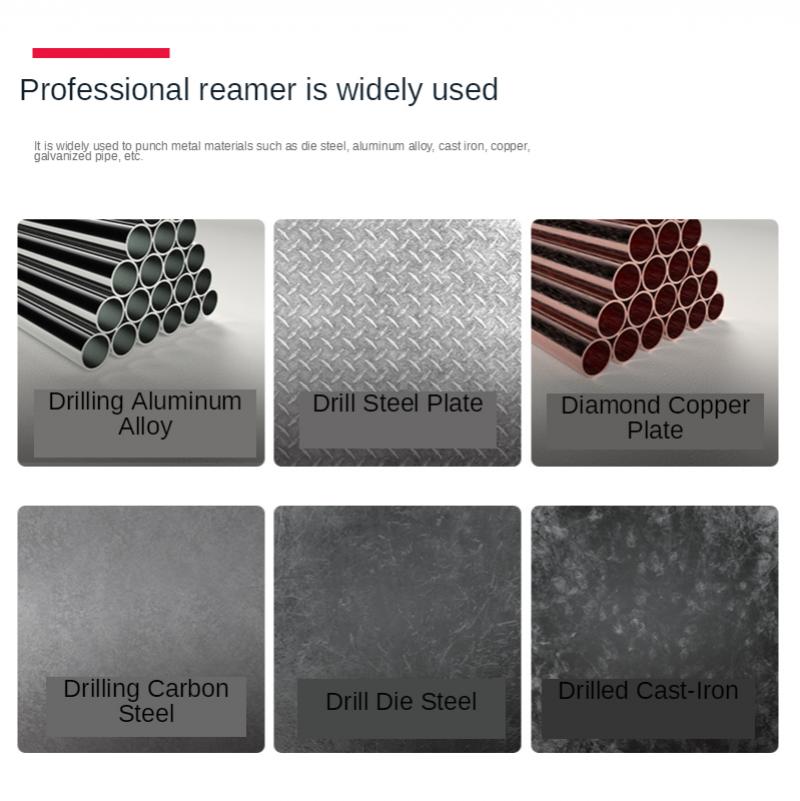 Adjustable hand reamer, hardened high-speed steel twist handle, adjustable reaming, straight shank, adjustable floating reamer,