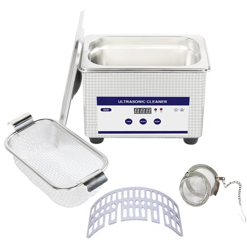 Leistungsstarker Ultraschallreiniger 800 ml 45 kHz für Schmuck, Brillen, Rasierer, Leiterplatten, Uhren, Prothesen, Zähne, Ultraschall-Waschmaschine: Default Title