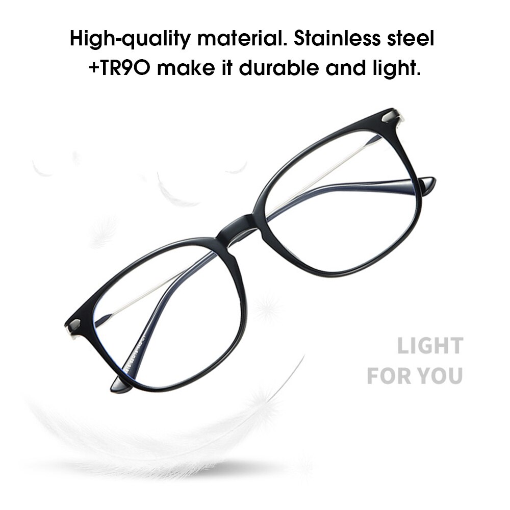 LG8815 lunettes d'ordinateur bloquantes de lumière bleue pour Anti UV et oculaire cadre rond coréen lentille claire pour femmes lunettes pour hommes