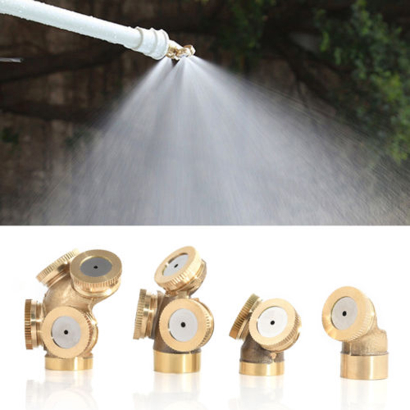 Gold verstellbare Durcheinander sprühen Nebel Düse Garten Sprinkler Bewässerung Bewässerung großflächige sprühen dunst igen Nebel