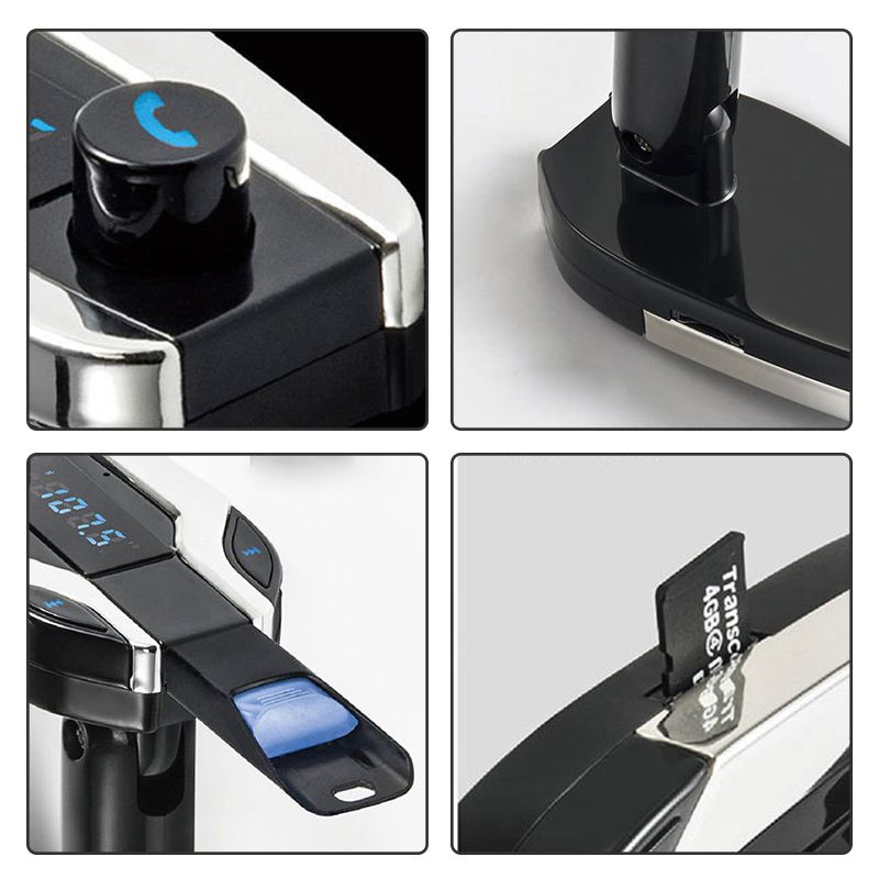 Bluetooth Car Kit Fm Transmitter Radio Adapter FM Modulator Freisprechen Musik Mp3 USB-Player Audio Für Smartphone X7