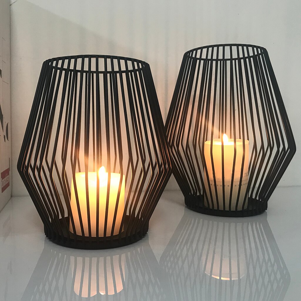 Nordic stijl ijzerdraad theelichthouder voor binnen en buiten, evenementen, feesten en bruiloftstafeldecoraties