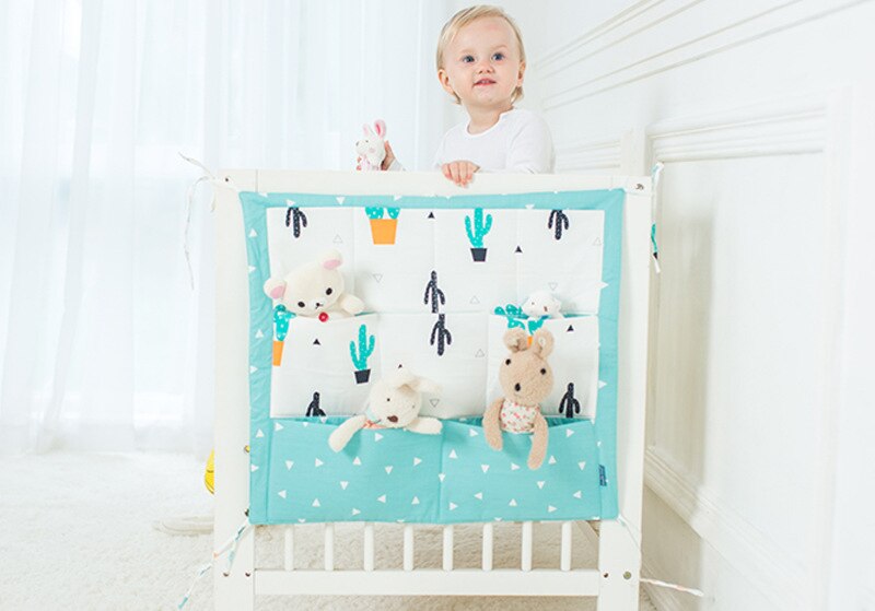 9 taschen Baumwolle Krippe Hängen Lagerung tasche