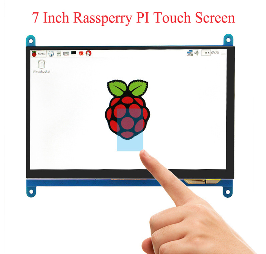 7 Inch Touch Screen Panel Ips Raspberry Display Lcd Diy Monitor Capacitieve Touch Hd Display 1024X600 Draagbare Ultra hd Display