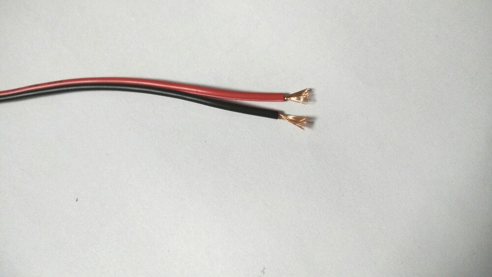 10M 20AWG (Black + Red) Zip Wire COPPER