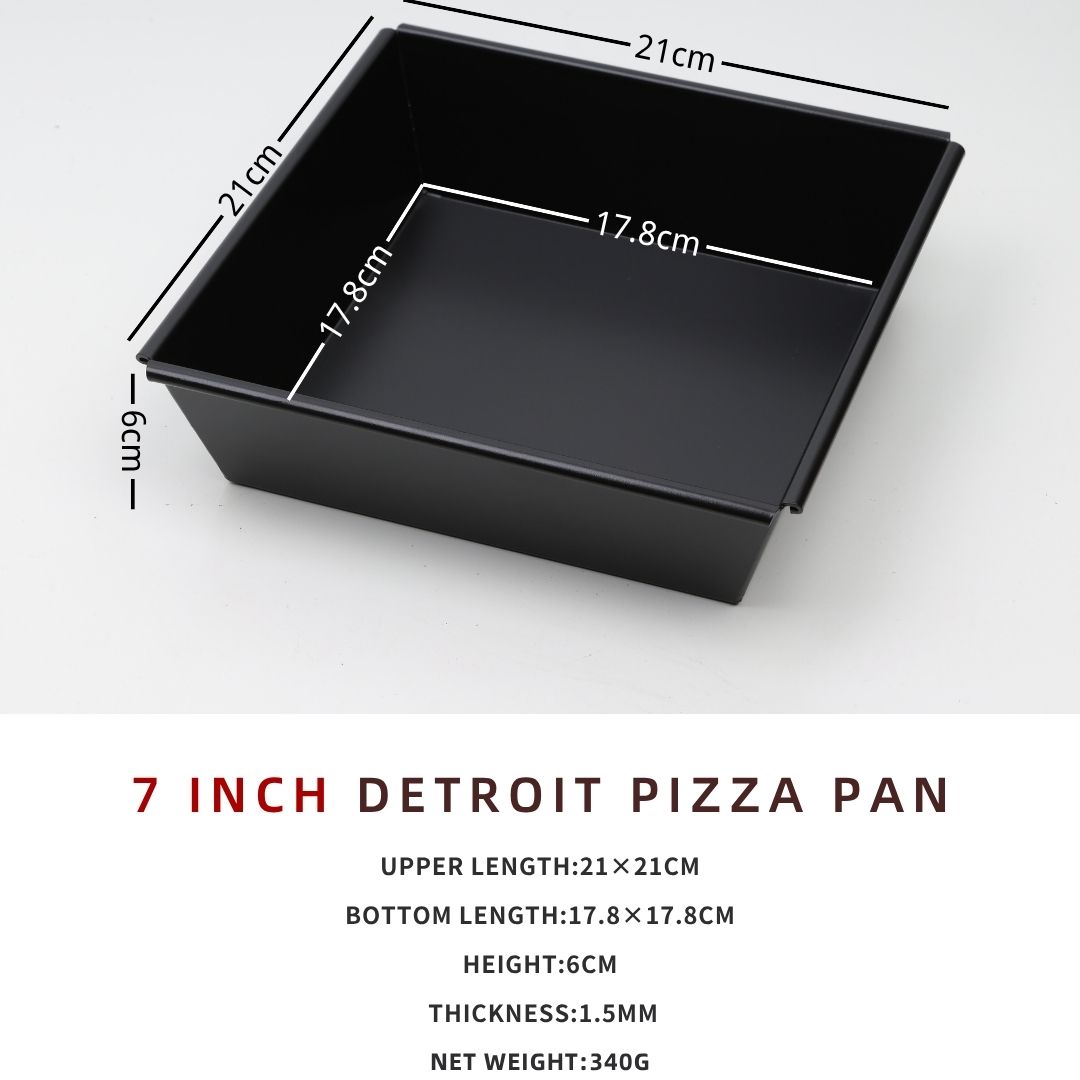 6 ~ 10 inch Detroit Style Pizza Pan Deep Dish Pizza Pan, Pizza Pan, Vierkante Bakpan, Bakvormen Keukengerei, Aluminium: WHITE
