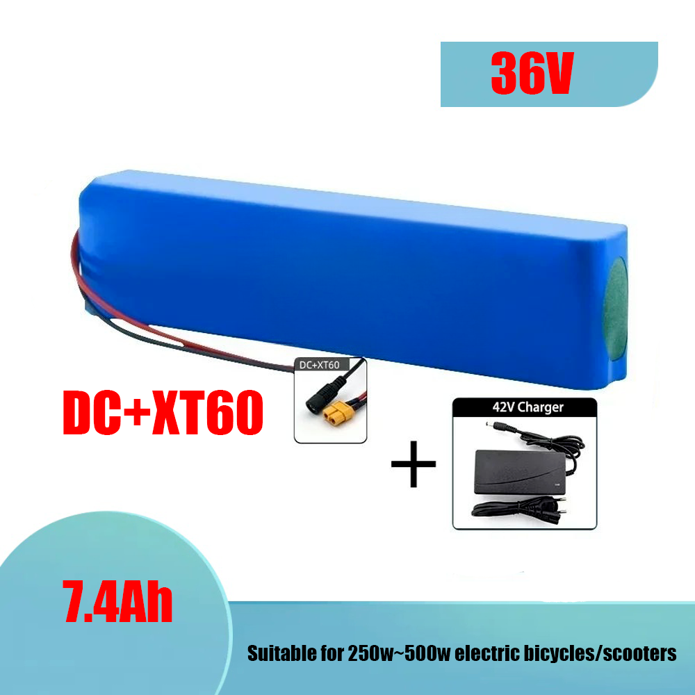 18650 36-V-Lithium-Ionen-Akku, 10s3p, 7,4 Ah, 10,5 Ah, 14 Ah, verkauft mit 42-V-2-A-Ladegerät baterias litio 36 V, geeignet für Roller: Grau
