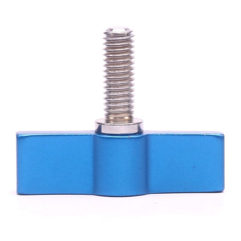 M6 Hand Tighten Screw Aluminum Alloy Handle Adjustable Screws Dslr Camera Photography Accessories( Blue)