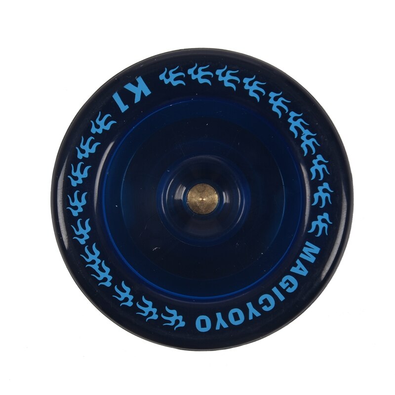 MAGICYOYO K1 Spin ABS Yoyo PVC Yoyo Toys With Hubstacks Blue &amp; MAGICYOYO D1 GHZ MAGICYOYO Yoyo With String (Blue)
