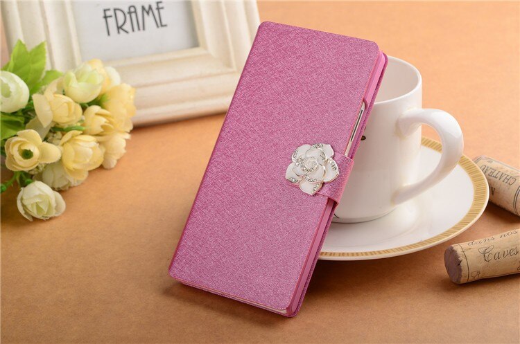 Para ZTE Blade V10 Vita Funda con tapa Original ZTE Blade V 10 Vita PU cuero soporte cartera teléfono Funda Capa Coque bolsa: CS Rose camellia