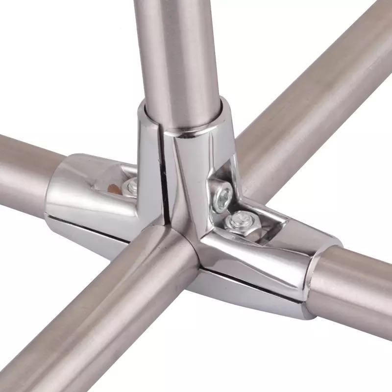 Aluminiumslegering til 25mm rørforbindelser i rustfrit stål faste dele landing udluftningsstativ rørfittings stang rundt rør