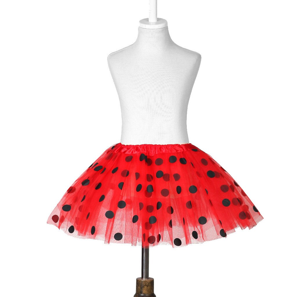 2 to 8 år tutu nederdel børn piger nederdele polka dot tyl ballet mesh prinsesse nederdele sommer pige dans tøj