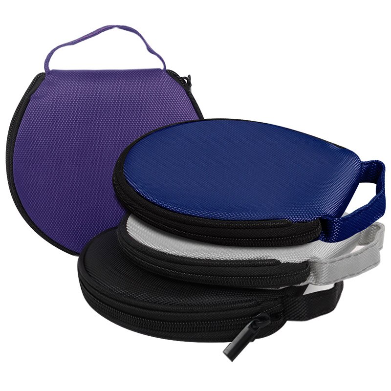 Étui Portable pour CD et DVD, sac de rangement en tissu Oxford de 20 capacités, support rond avec fermeture éclair pour la maison et la voiture