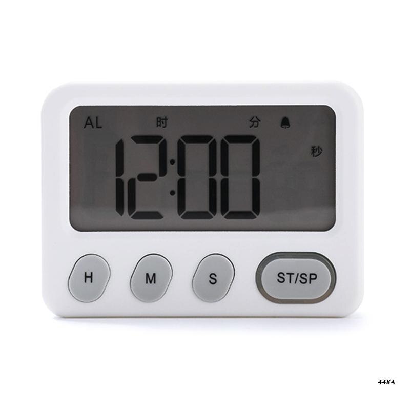 Kitchen Timer Countdown Up Magnetic Timer Clock 12/24 Hour Clock for Cooking