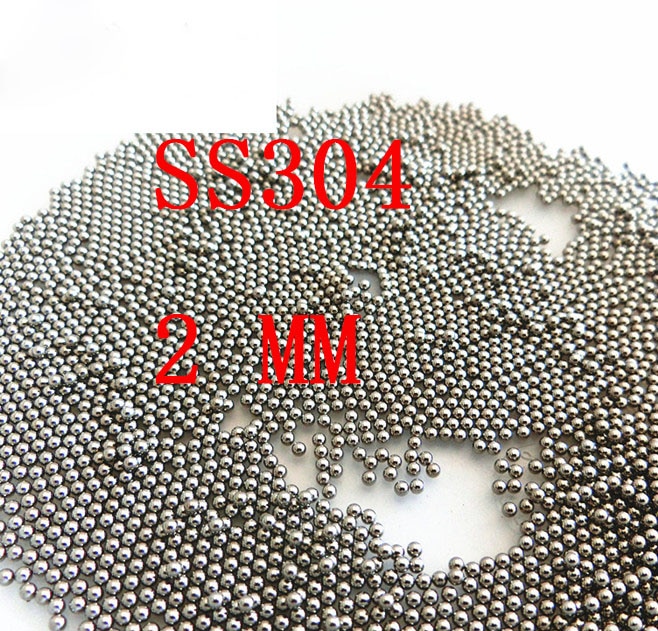 2mm dia  g100 precision 304 rostfri industri solid kula, ca 1000 st/lot
