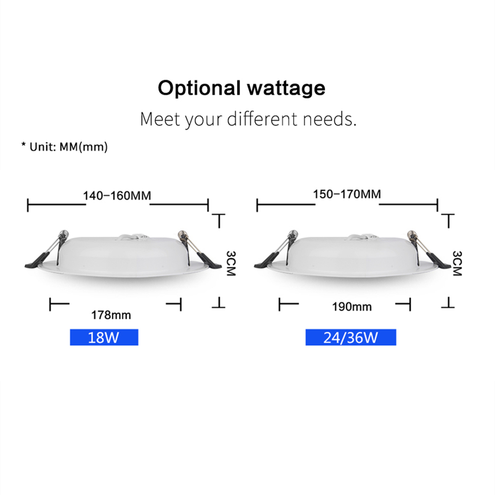 Dc 12 V Led Downlight 3W 6W 9W 12W 15W 18W 36W Led plafond Inbouw Grid Aluminium Ronde Lamp Spot Licht Voor 12 Volt