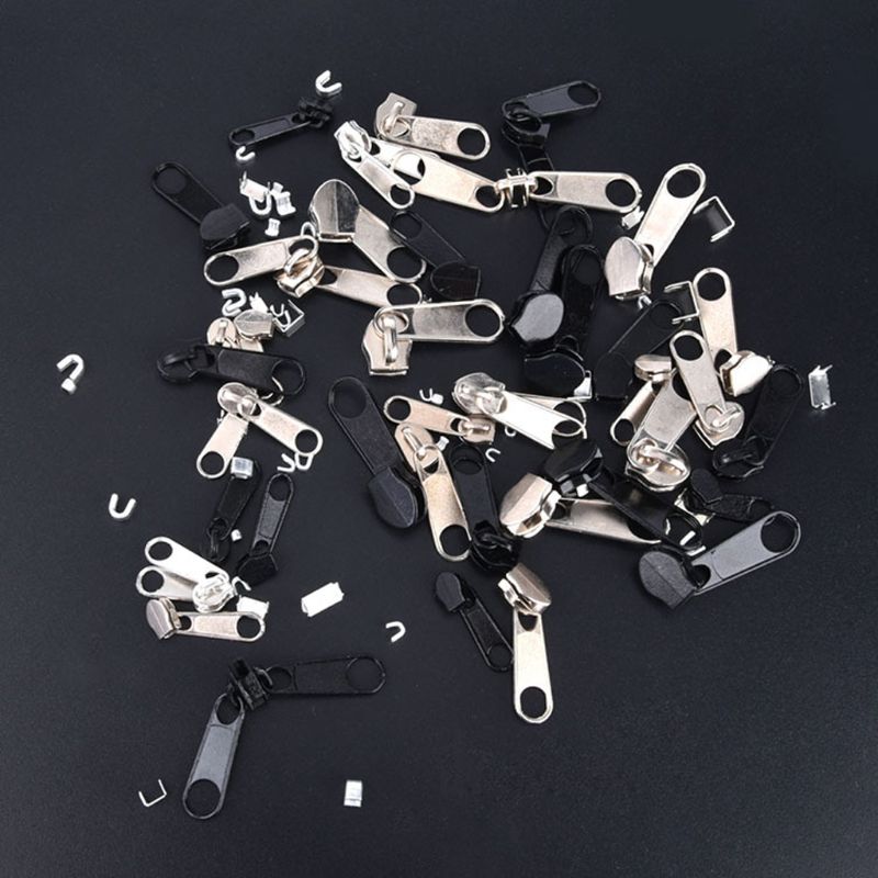 Kit De Réparation De Fermeture éclair 105 Pièces – Curseurs #3, #5, #8 – Métal, Nylon, Résine – Pour Manteaux, Valises, Tentes