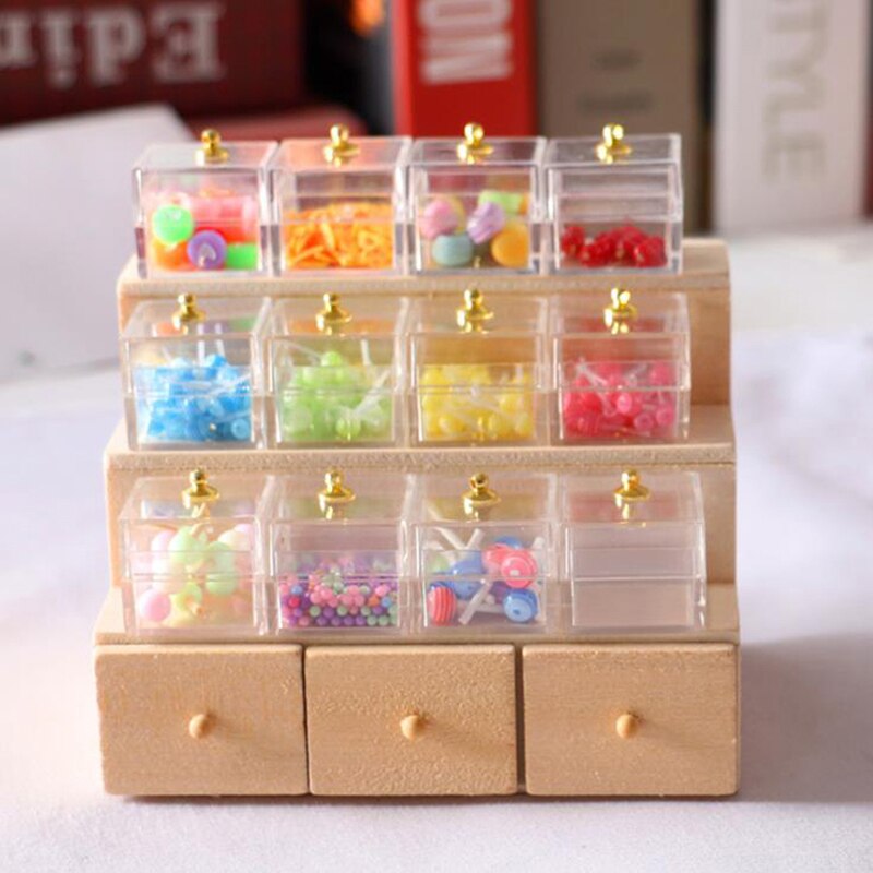 Décor de vitrine de bonbons et légumes 1:12, 1 ensemble, offre spéciale
