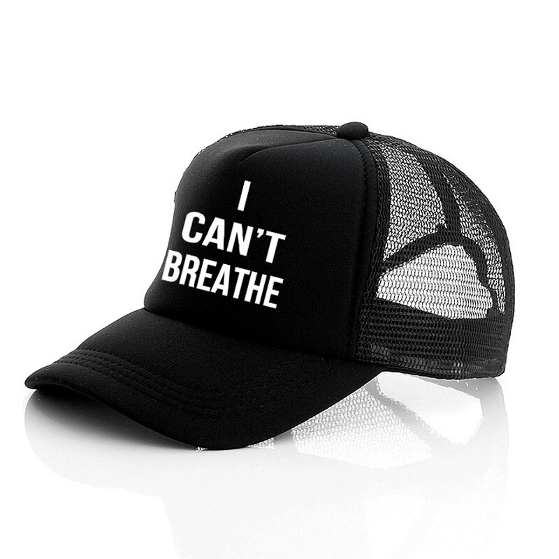 Je ne peux pas respirer le chapeau, le BLM Black Lives compte: Mesh cap