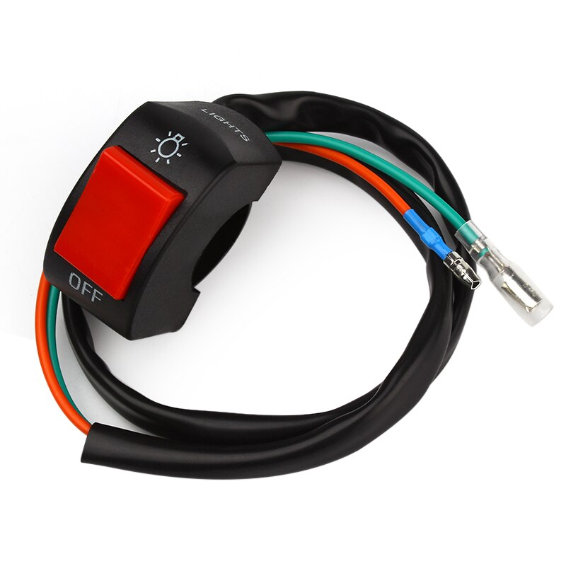 Conector Bullet, interruptor para el manillar de la motocicleta, interruptores de botón de encendido/apagado, conector, botón pulsador, accesorios de motocicleta