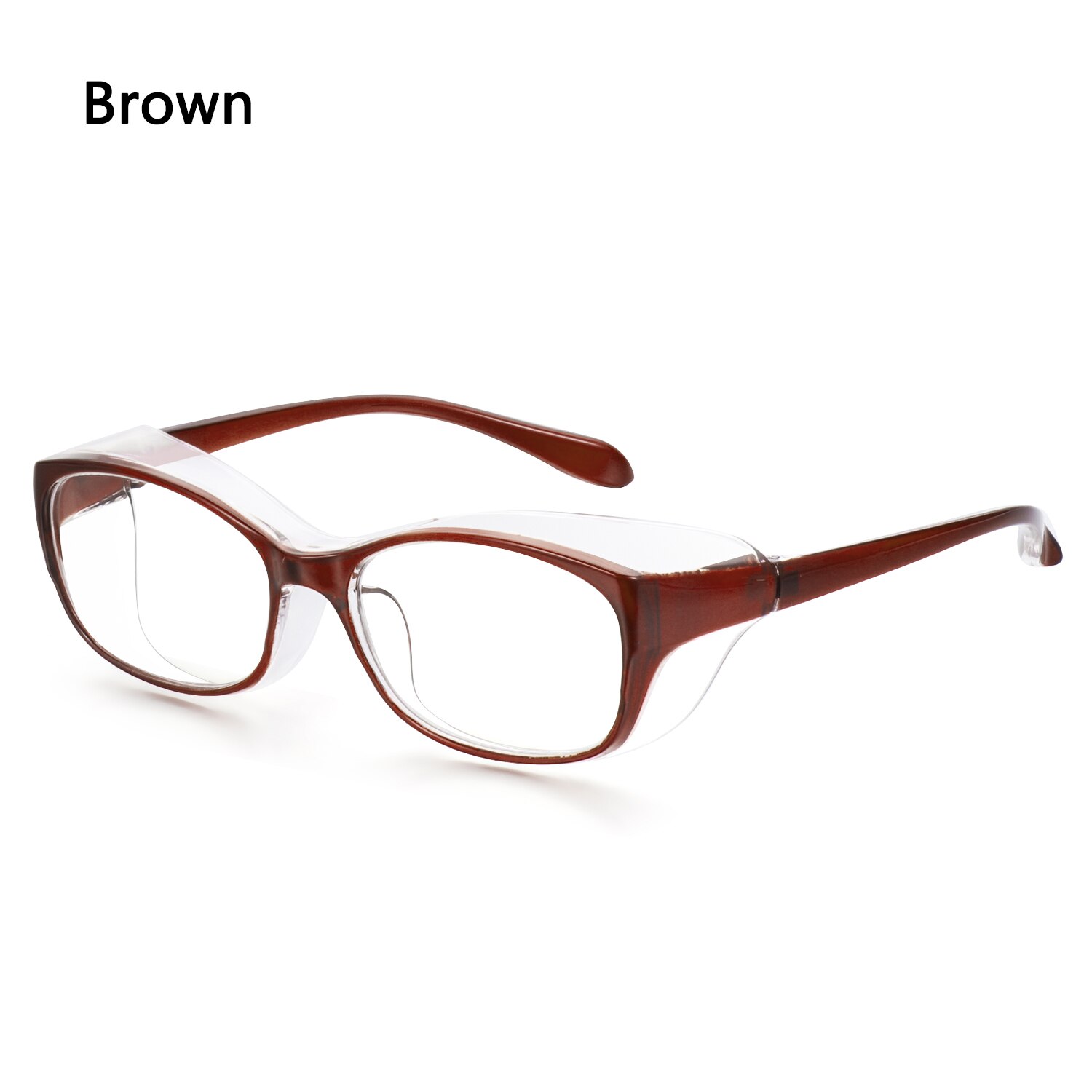 Safety Glasses Anti-fog Pollen GogglesBlue Light Blocking Glasses UV400 Protection Glasses Anti-saliva Dust-proof for Men Women: brown2