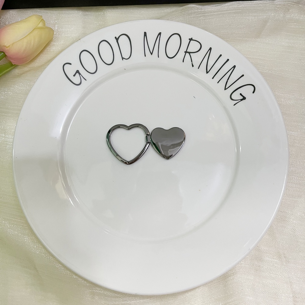 Telefono cellulare creativo Supporto universale Supporto ad anello Supporto a conchiglia con bastone posteriore Supporto pigro Supporto decorativo in metallo per telefono cellulare: Grigio