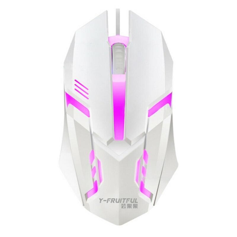 S1 gaming mouse 7 cores led backlight ergonomia usb wired gamer mouse flanco cabo óptico mouse para computador portátil ratos pc