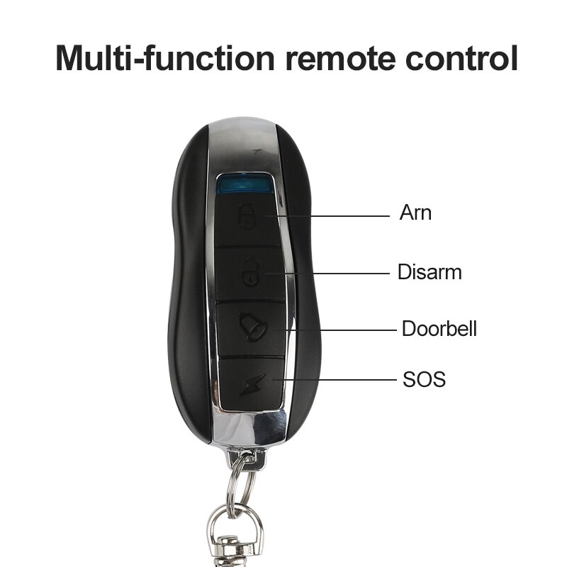 Wireless Bluetooth Remote Control Bicycle Motorcycle Windows Doors Alarm IP55 Anti-Theft Alarm Vibration Alarm 150dB
