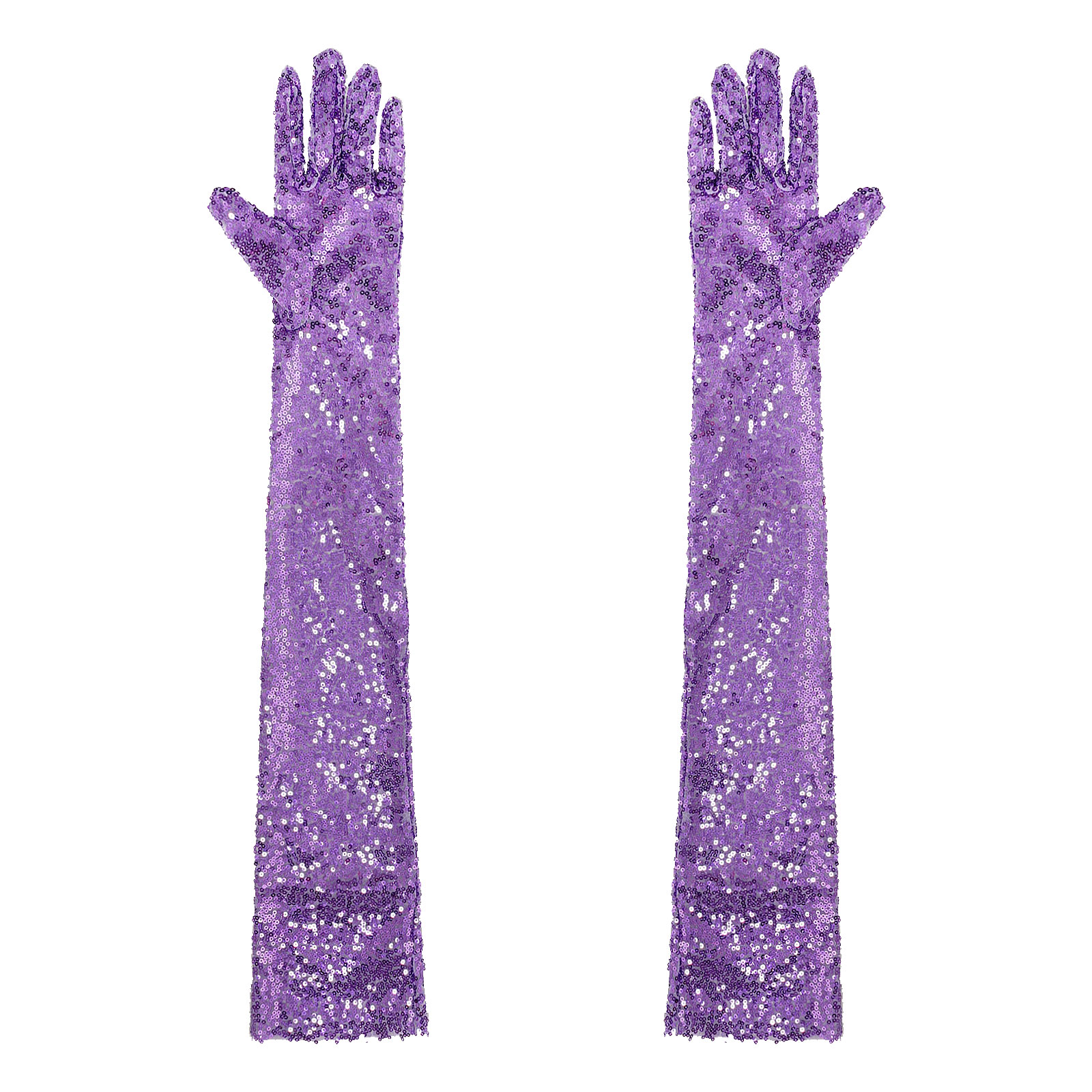 Damen 1920er Jahre lange Handschuhe Oper Finger Ellenbogen Länge lange Handschuhe glänzende Pailletten Mesh lange Handschuhe Rave Fäustlinge Ellenbogen Länge Vintage: Blau
