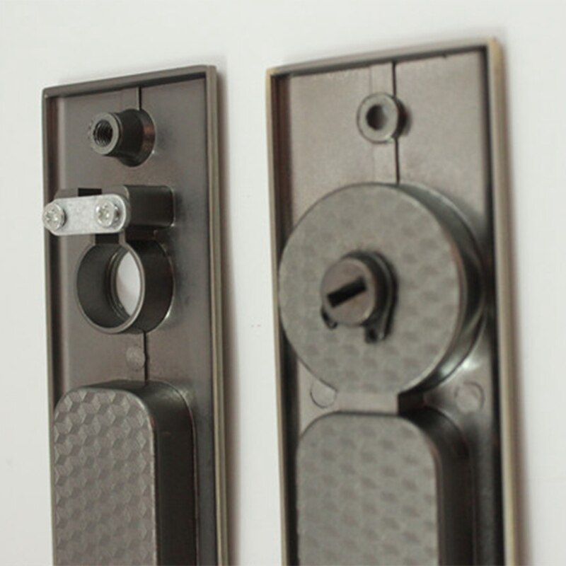 Square Sliding Door Lock Flush Handle Finger Pull Set Kitchen Bathroom Cabinet Locker with Keys Home Hardware