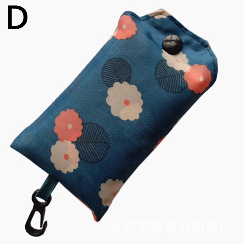 1 pz borse pieghevoli per la spesa per la spesa borsa per la spesa riciclabile borsa per la spesa lavabile ecologica resistente: D