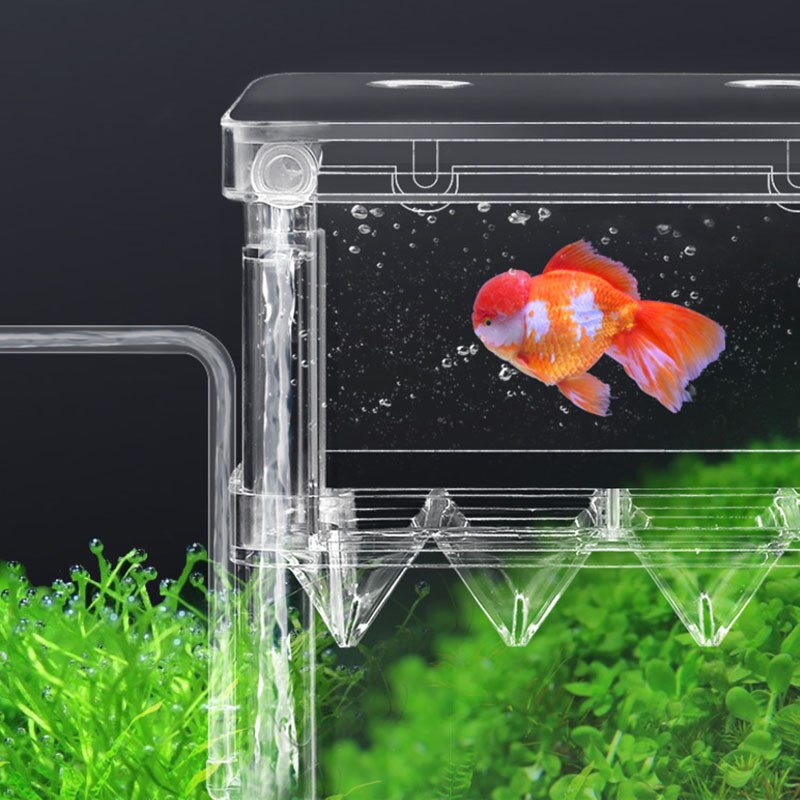 Acrylic Aquarium Breeder Box Breeding Incubator Small Fish Hatchery for Shrimp Clownfish Aggressive Fish Injured Fish