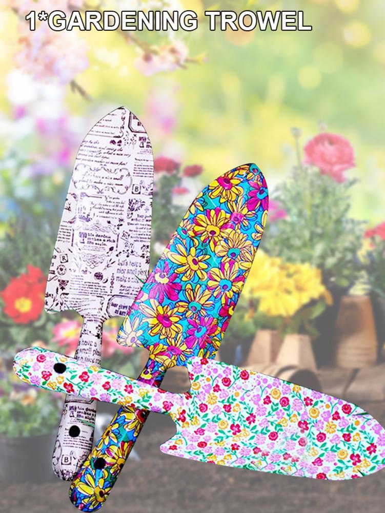 Garden Shovel Printed Rust Stainless Steel Small Shovel Gardening Tool For Flower Vegetable Potted Succulent Planting