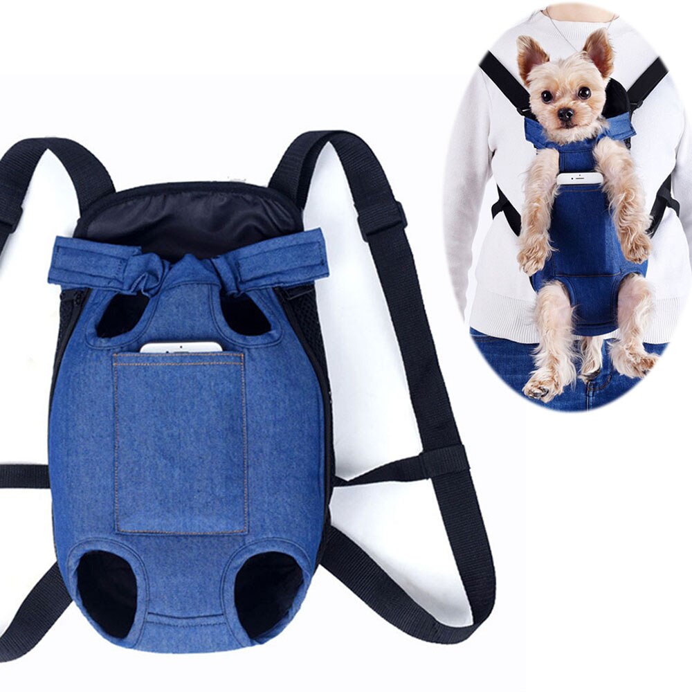 Mochila porta perros con patas para cachorros, bolsa de viaje para gato, manos libres para caminar, senderismo, bicicleta y motocicleta
