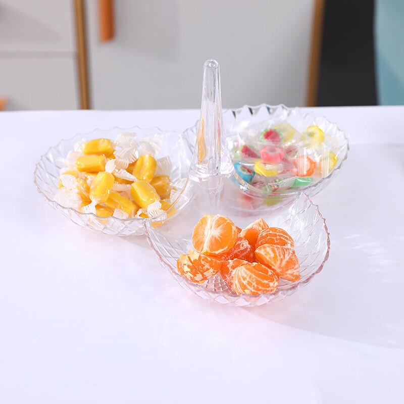 Soporte de estilo europeo para fruta, plato de dulces, frutos secos apilados, multicapa, para pastel, en casa, almacenamiento de postres, suministros para Festival: 1pc white