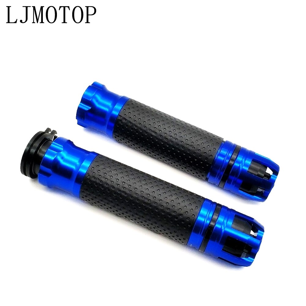 Universal Motorcycle handle Motorbike handlebar ends CNC 7/8'' 22MM For Ducati 797 MONSTER MONSTER M400 MONSTER M600: Blue
