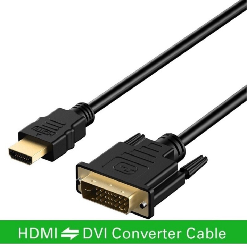 1m 1.5m 2m 3m 5m HDMI-compatible to DVI DVI-D cable 24+1 pin adapter cables 1080p for LCD DVD HDTV XBOX PS3 High speed cable