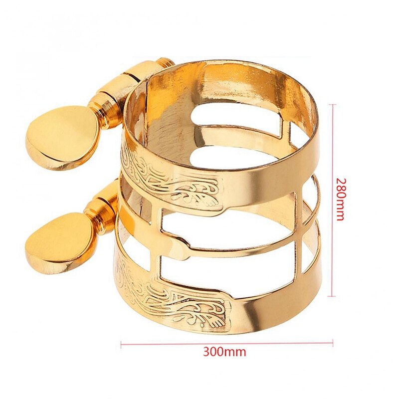 Carved Metal Ligature Alto Sax Mouthpiece Ligature Clip For