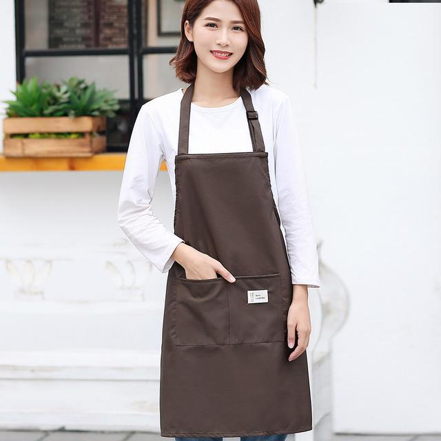 30 Vrouwen Keuken Schort Voor Koken Bakken Barista Schort Roze Waitressing Schorten Ladys Overgooier Dikker Restaurant Schort: brown apron