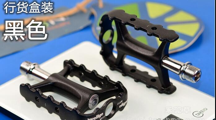 Wellgo M111 Bicycle Ultralight Pedals MTB Bike Pedals Bearing Pedal Wellgo Pedal: Black