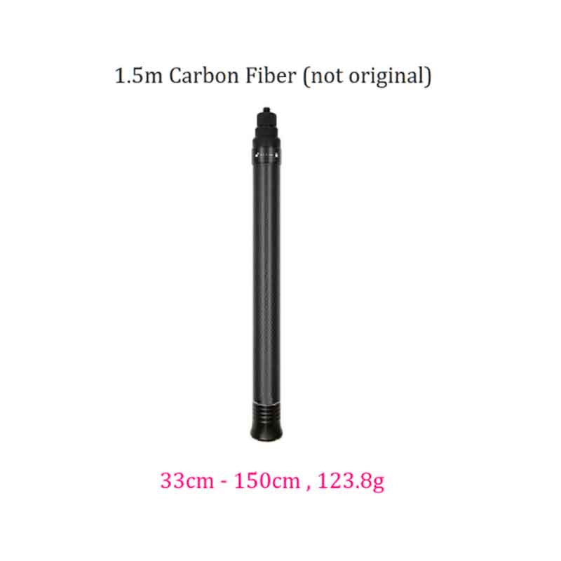 Insta360 Neue Version 3m Ultra-lange Extended Edition Carbon Faser Selfie Stick Zubehör Für Insta 360 EINE X2/EIN R/ONE X: 1.5m carbon