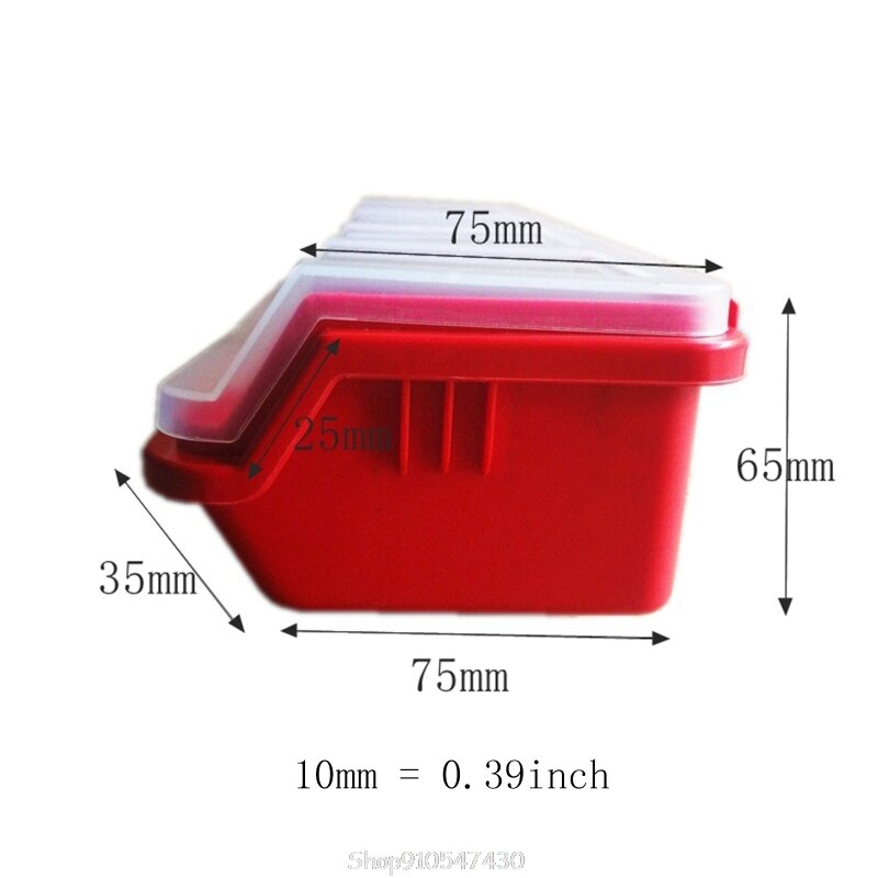 Plastic Tools Storage Box with Cover Parts Screw Toolbox Case Components Sorting Organizer Holder N02 20